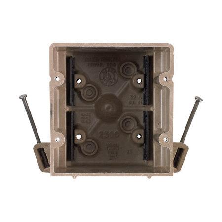 ALLIED MOULDED PRODUCTS Electrical Box, 32.5 cu in, 2 Gang H2300=NK